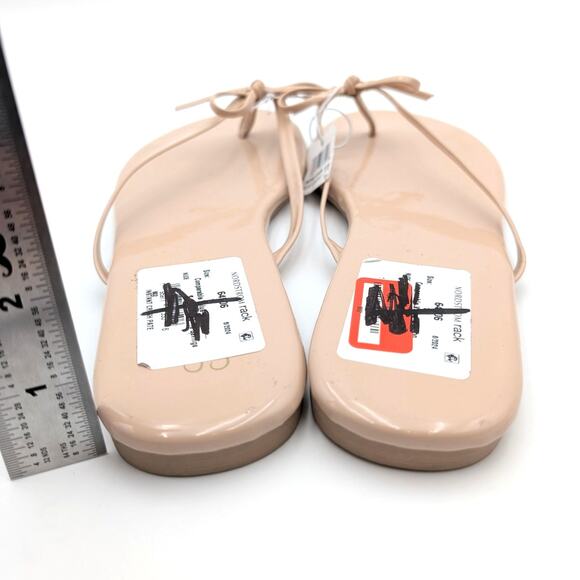 Seychelles Wish List Women's Bow Thong Flip Flops Sandals Beige Size US11 - Picture 5 of 11